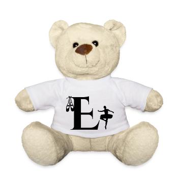 Buchstabe e Ballerina - Teddy - Weiß - Vorne