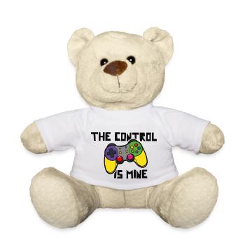 The control is mine - Teddy Bear - white - Front