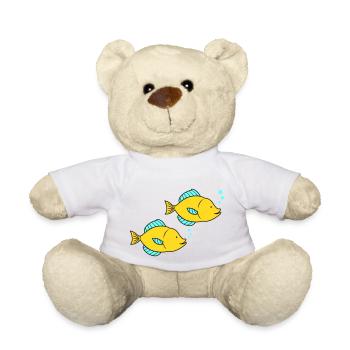 Pisces Comic - Teddy Bear - white - Front