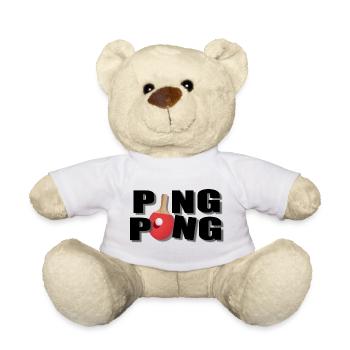 Ping pong - Nounours - blanc - Devant