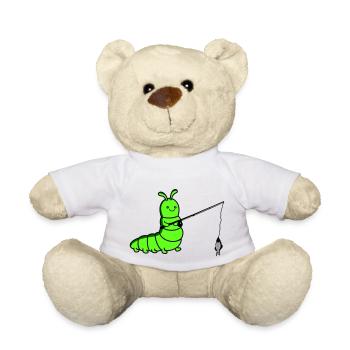 raupe angelt - Teddy - Weiß - Vorne