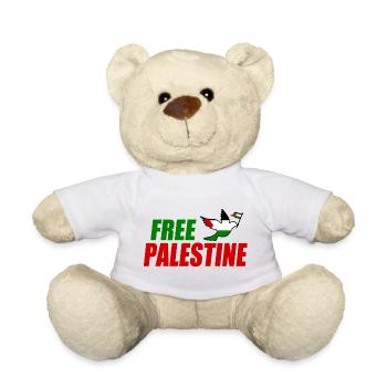 Free palestine - Teddy Bear - white - Front