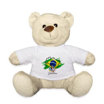 Ich liebe Brasilien - Teddy - Weiß - Vorne