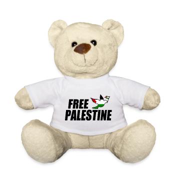 Free palestine - Nounours - blanc - Devant