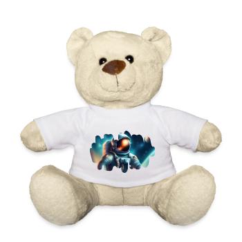 Astronaut in the cosmos - Teddy Bear - white - Front