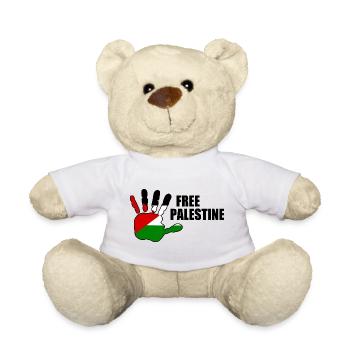 Free palestine - Nounours - blanc - Devant