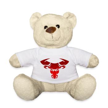 Tête de taureau tête Logo Steak Beast Gym corne - Nounours - blanc - Devant