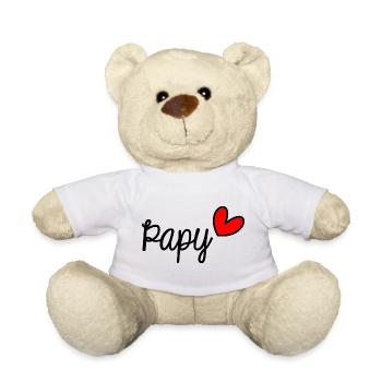 OPA. VATERTAG. FROHER VATERTAG. ICH LIEBE DICH. - Teddy - Weiß - Vorne