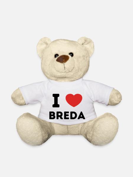 I Love Breda Netherlands - Teddy Bear - white
