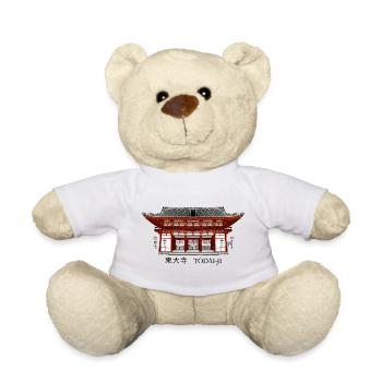 Nara Japan, Todai-ji, Buddhistischer Tempel - Teddy - Weiß - Vorne