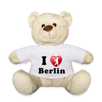 I LOVE BERLIN - Teddy Bear - white - Front