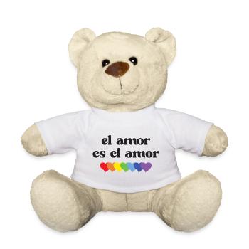 LGBT Pride Month - El Amor es el Amor - Teddy Bear - white - Front