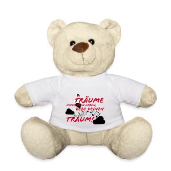 Träume dein Leben - Teddy - Weiß - Vorne