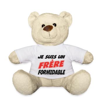 Je suis un Frère FORMIDABLE !!! - Nounours - blanc - Devant