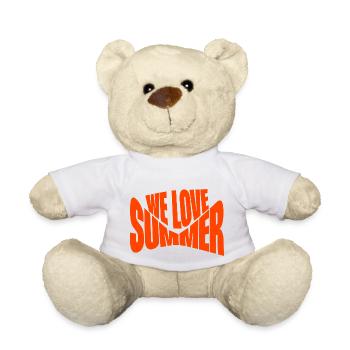 Wir lieben den Sommer - Teddy - Weiß - Vorne