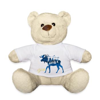 Suède Suède Viking Nordique Scandinavie Solstice d’été - Nounours - blanc - Devant