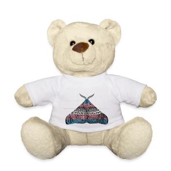Transgender pride moth motif A - Teddy Bear - white - Front