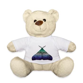 Papillon de la fierté gaie - Nounours - blanc - Devant