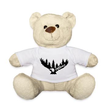 FREEagle - Fliegender Adler [Schwarz] - Teddy - Weiß - Vorne