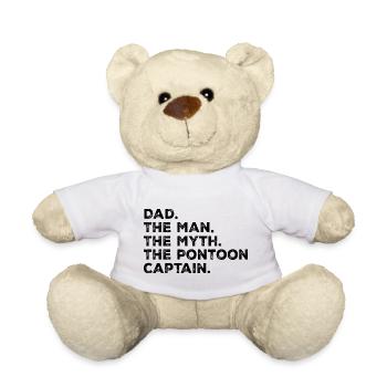 Papa Mann Mythos Ponton Kapitän Lustiger Ponton Kapitän - Teddy - Weiß - Vorne