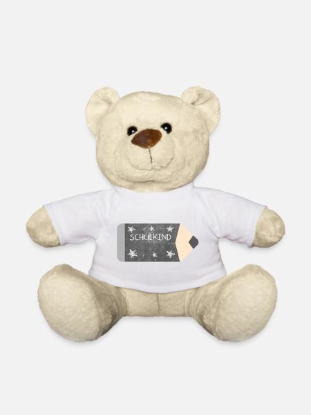 Buntstift Tafeldesign Kreide - Sterne - Schulkind - Teddy - Weiß