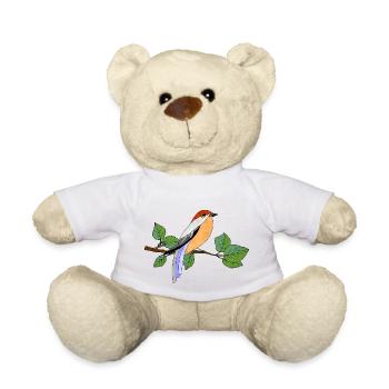 Bunter Vogel - Teddy - Weiß - Vorne