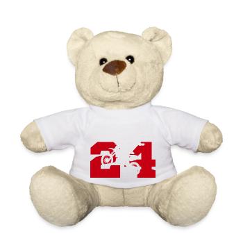 Moto 24 motard - Nounours - blanc - Devant