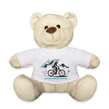 Je fais du vélo - Nounours - blanc - Devant
