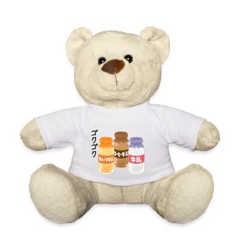 GOKUGOKU ゴクゴクSento Milk Bottles - Teddy Bear - white - Front
