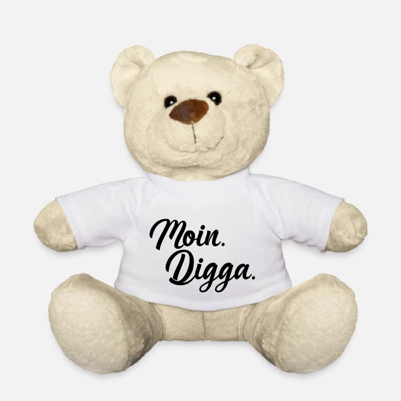 Moin Digga - Teddy Bear - white