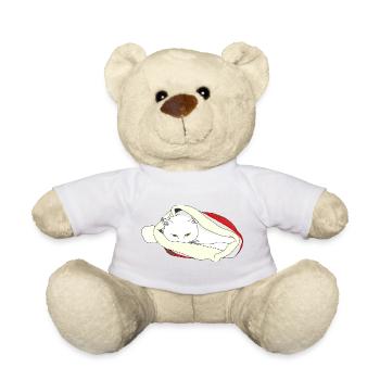 Weihnachtskatze - Teddy - Weiß - Vorne