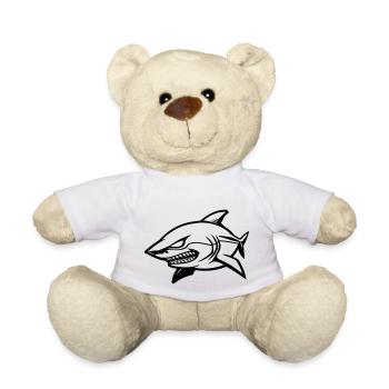 Bande dessinée requin - Nounours - blanc - Devant