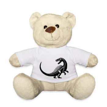 Fossile dinosaure - Nounours - blanc - Devant