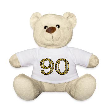 90. 90 JAHRE. 90-JÄHRIGES JUBILÄUM. 90-JÄHRIGES JUBILÄUM. - Teddy - Weiß - Vorne