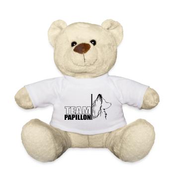 TEAM Papillon Hunde Hund Wilsigns - Teddy - Weiß - Vorne