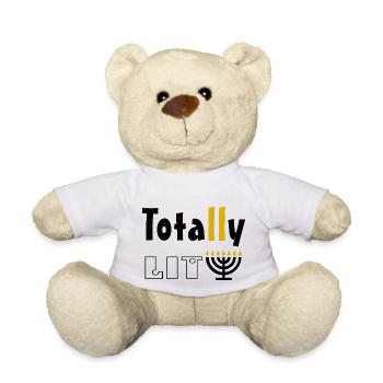 Totally Lit - Teddy Bear - white - Front