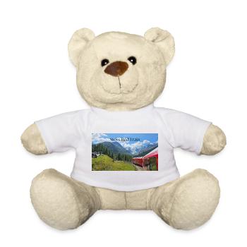 Schweizerischer Roter Zug - Teddy - Weiß - Vorne