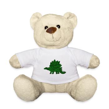 Digital Dinosaur - Teddy Bear - white - Front
