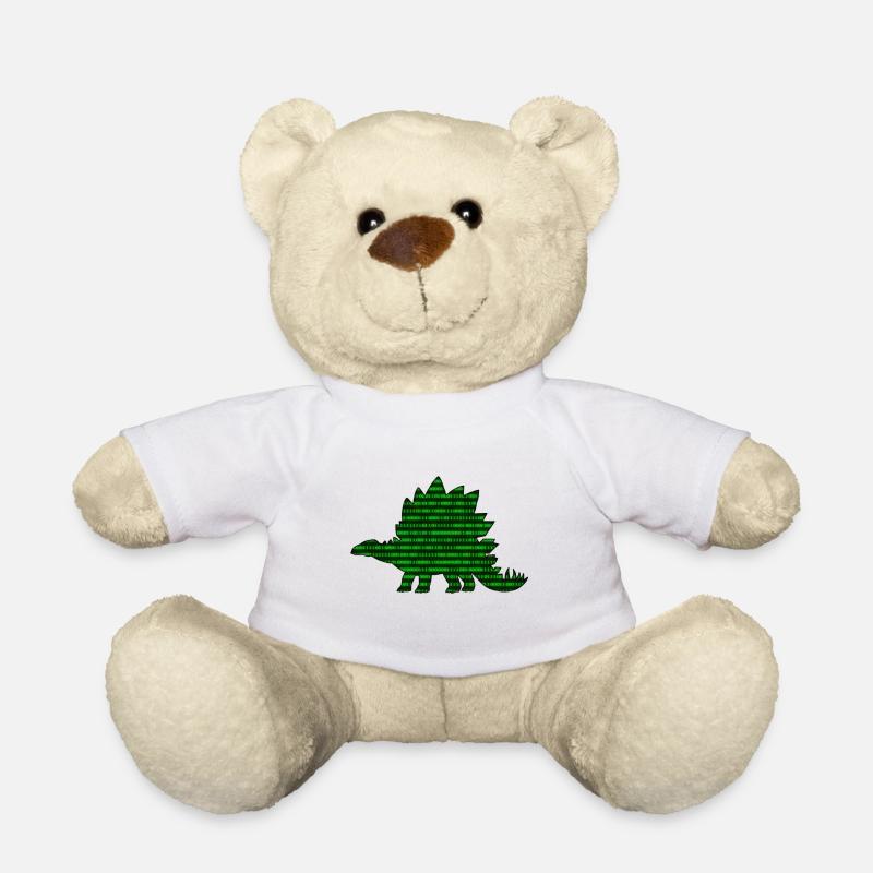 Dinosaure numérique - Nounours - blanc