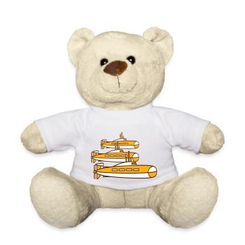3 U-Boote Flotte Drei Geschwader Gruppe Team Crew - Teddy - Weiß - Vorne