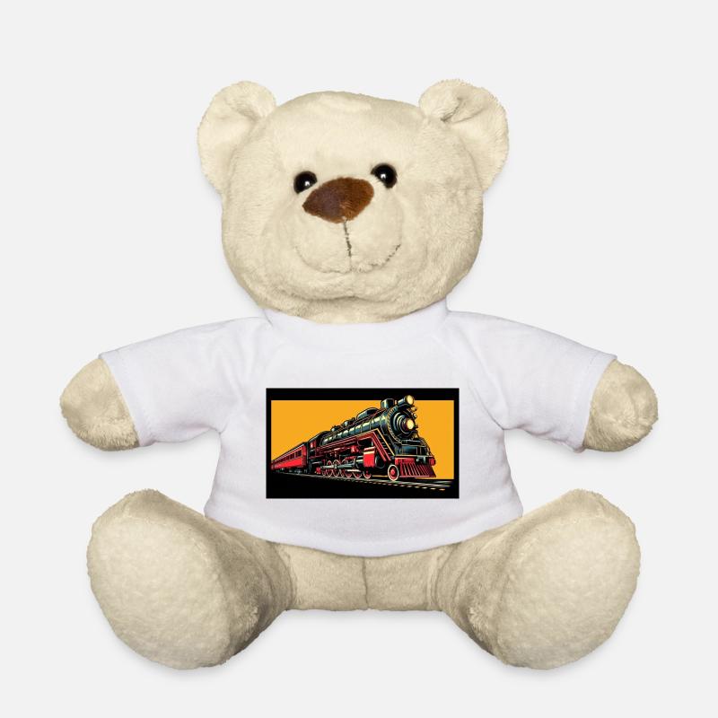 Train 1 3 - Teddy Bear - white