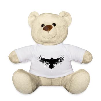 The flight of the crow - Teddy Bear - white - Front