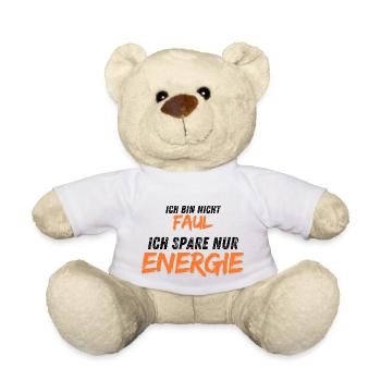 Ich bin nicht faul - Teddy - Weiß - Vorne