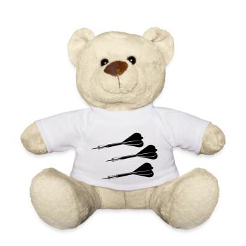 dartpfeile - Teddy - Weiß - Vorne