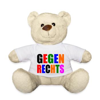 Gegen rechts - Teddy - Weiß - Vorne