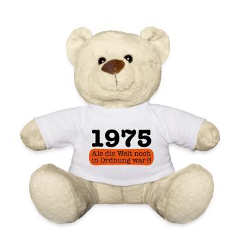 Geboren 1975 Als die Welt noch in Ordnung war - Teddy - Weiß - Vorne