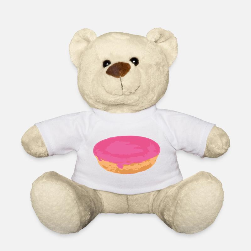 Snack-Attacke: der rosa Kuchen aus der Kantine! - Teddy - Weiß