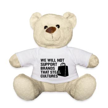 Nous ne soutiendrons pas les marques qui volent des cultures - Nounours - blanc - Devant