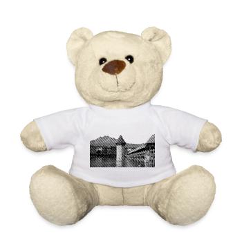 Luzern Kapellbrücke und Pilatus | Linienraster - Teddy - Weiß - Vorne