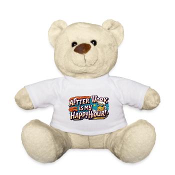 Closing time is my happy hour - Teddy Bear - white - Front